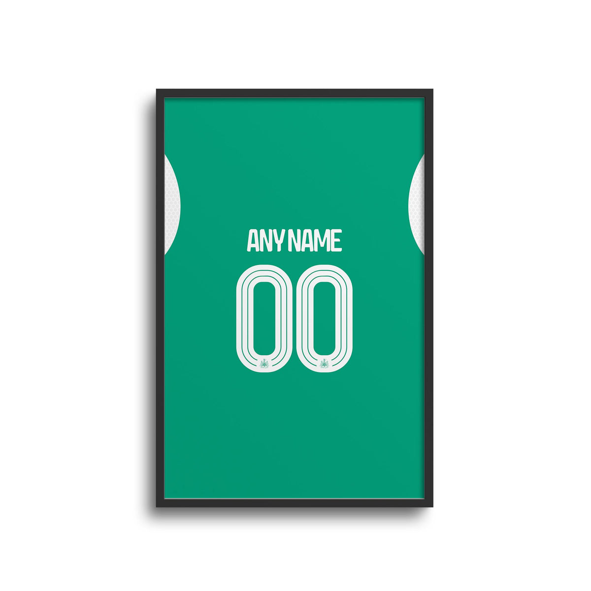 Print with the Newcastle 2025-26 Away football shirt design by RIPA Football