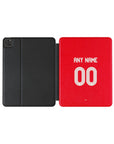 iPad case with the Nottingham Forest 2025-26 Home football shirt design by RIPA Football