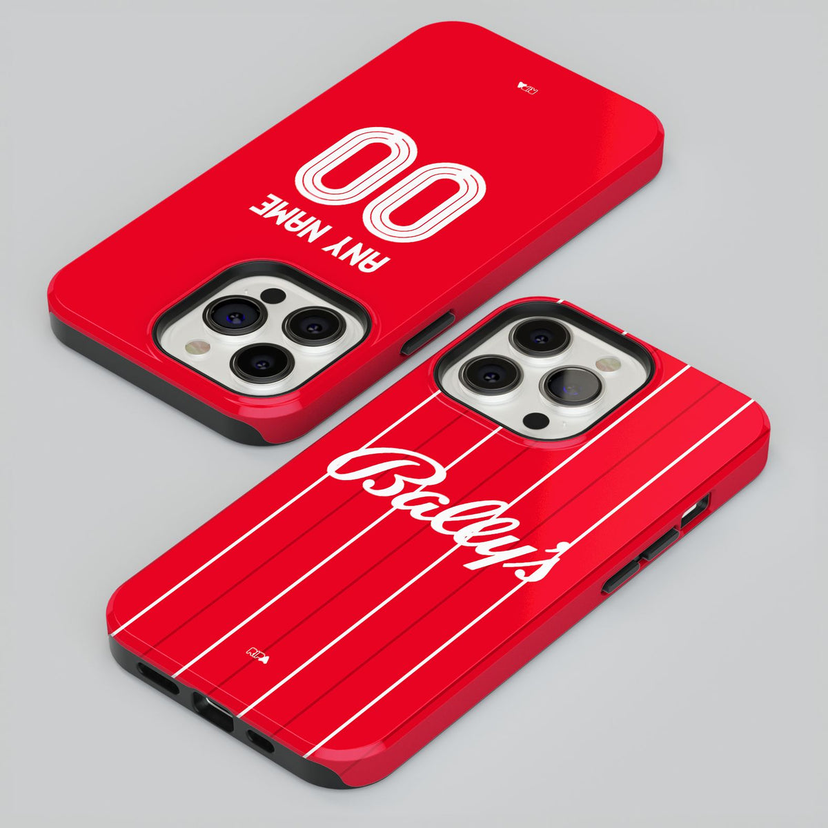 Phone case with the Nottingham Forest 2025-26 Home football shirt design by RIPA Football