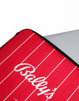 Laptop sleeve with the Nottingham Forest 2025-26 Home football shirt design by RIPA Football