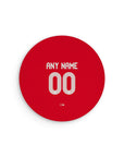 Mouse pad with the Nottingham Forest 2025-26 Home football shirt design by RIPA Football