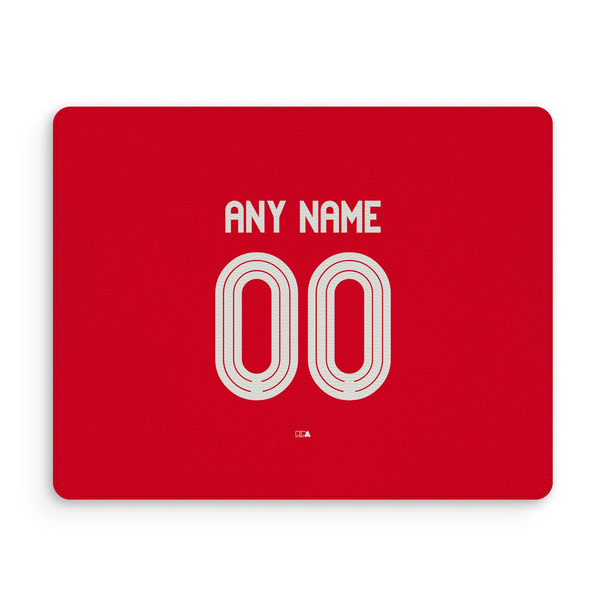 Mouse pad with the Nottingham Forest 2025-26 Home football shirt design by RIPA Football
