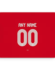 Mouse pad with the Nottingham Forest 2025-26 Home football shirt design by RIPA Football
