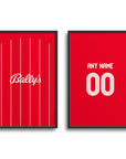 Print with the Nottingham Forest 2025-26 Home football shirt design by RIPA Football