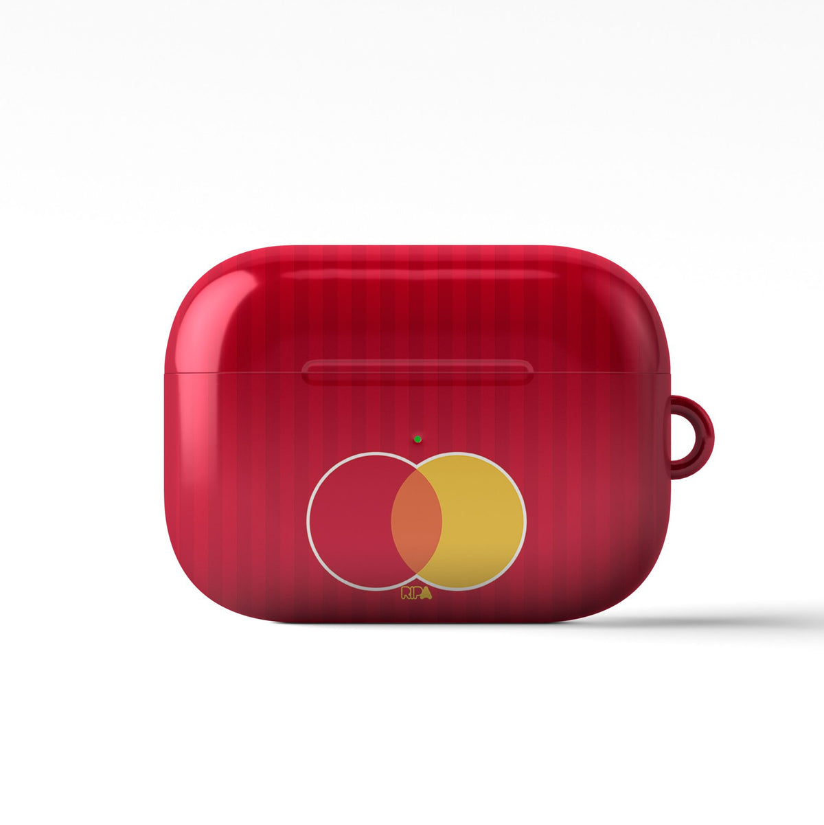 AirPods case with the OL Lyonnes 2026-27 Away football shirt design by RIPA Football