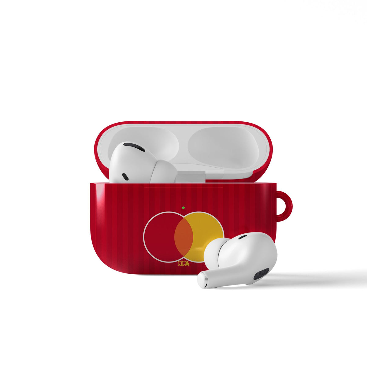 AirPods case with the OL Lyonnes 2026-27 Away football shirt design by RIPA Football