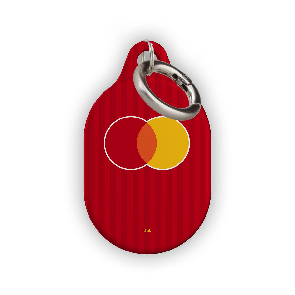 AirTag holder with the OL Lyonnes 2026-27 Away football shirt design by RIPA Football
