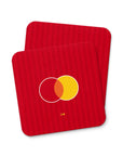 Coaster with the OL Lyonnes 2026-27 Away football shirt design by RIPA Football