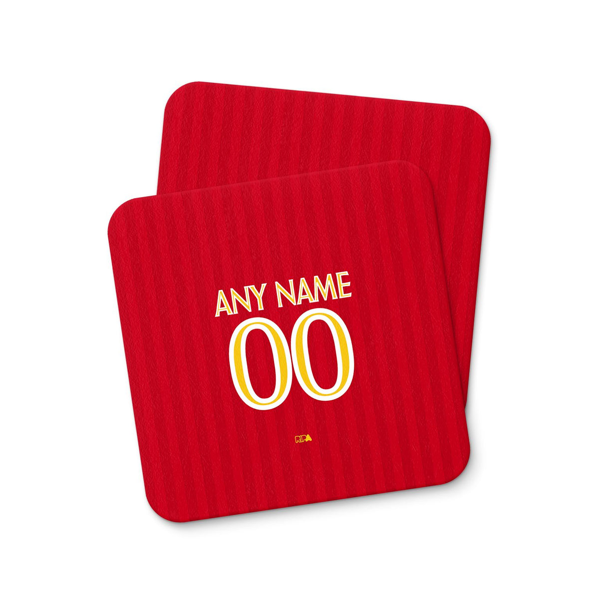 Coaster with the OL Lyonnes 2026-27 Away football shirt design by RIPA Football