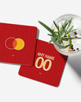 Coaster with the OL Lyonnes 2026-27 Away football shirt design by RIPA Football