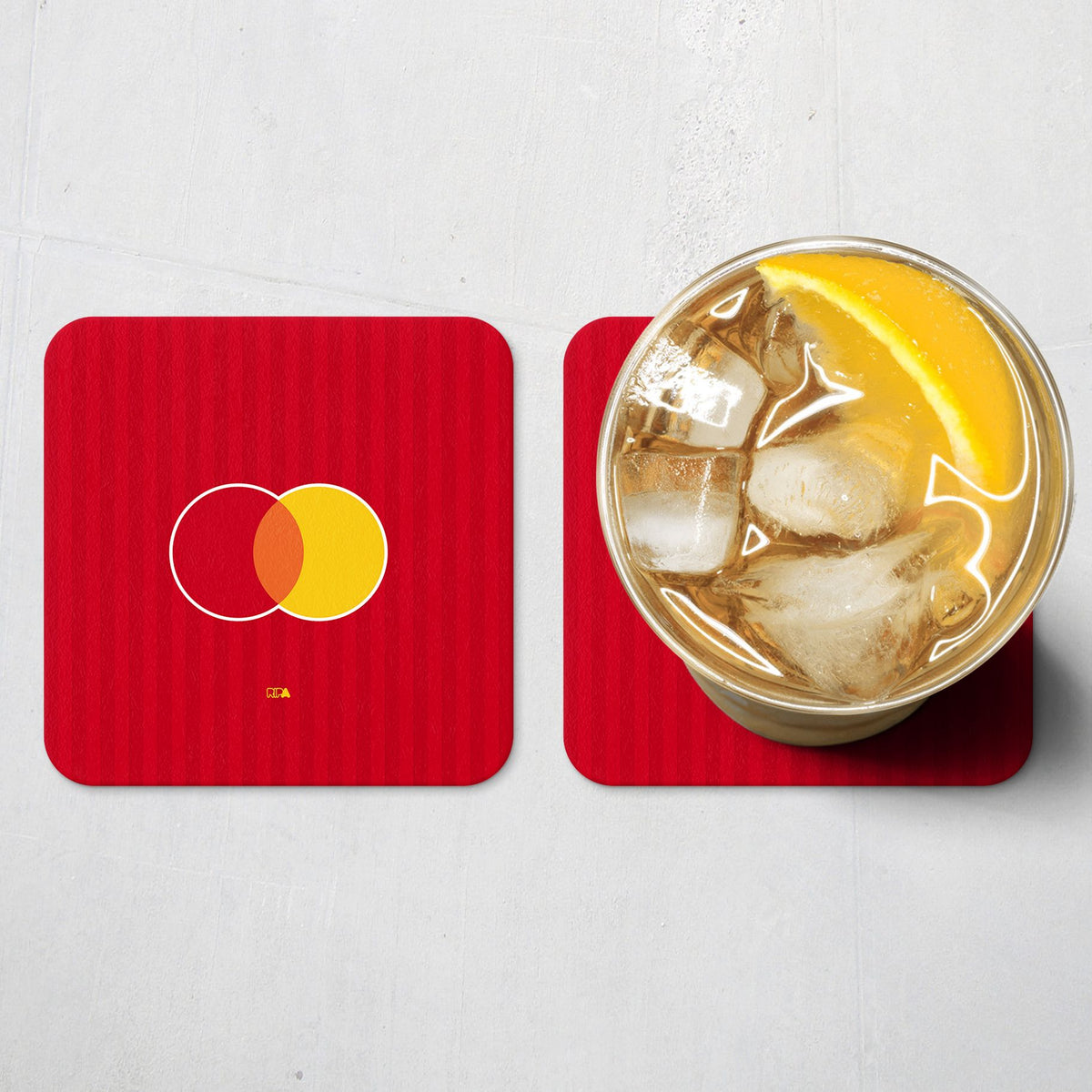 Coaster with the OL Lyonnes 2026-27 Away football shirt design by RIPA Football