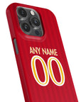 Phone case with the OL Lyonnes 2026-27 Away football shirt design by RIPA Football