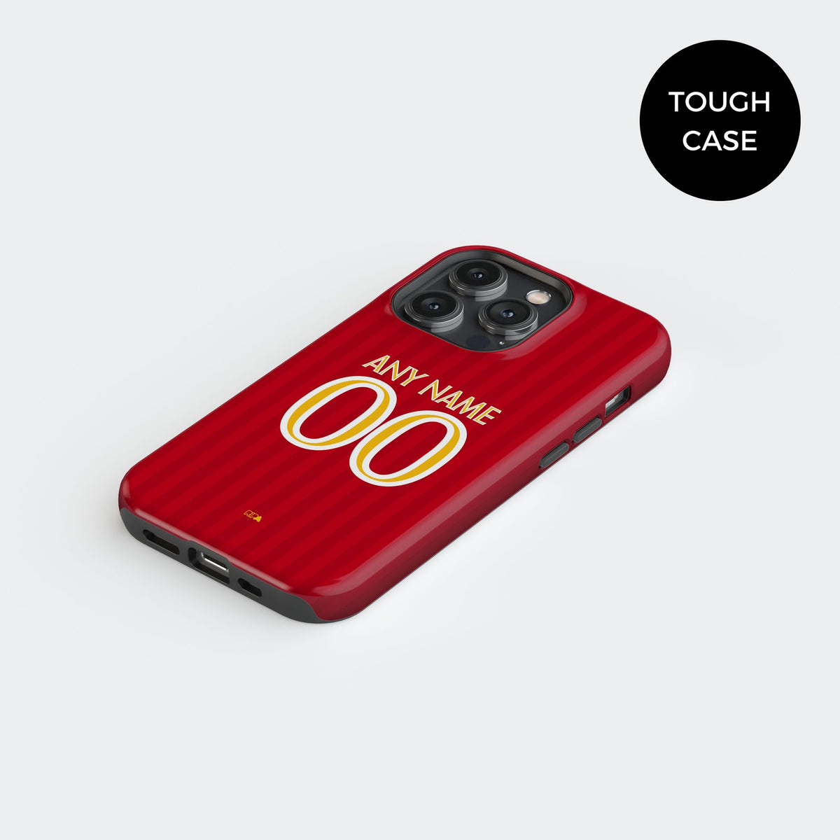 Phone case with the OL Lyonnes 2026-27 Away football shirt design by RIPA Football