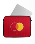 Laptop sleeve with the OL Lyonnes 2026-27 Away football shirt design by RIPA Football