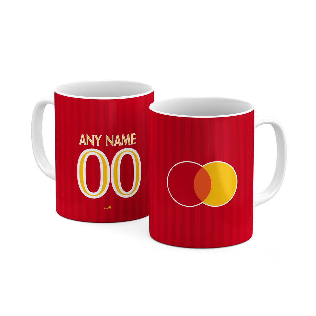 Mug with the OL Lyonnes 2026-27 Away football shirt design by RIPA Football