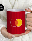 Mug with the OL Lyonnes 2026-27 Away football shirt design by RIPA Football