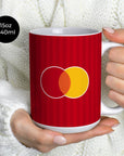 Mug with the OL Lyonnes 2026-27 Away football shirt design by RIPA Football