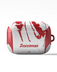 AirPods case with the Olympiacos 2025-26 Away football shirt design by RIPA Football