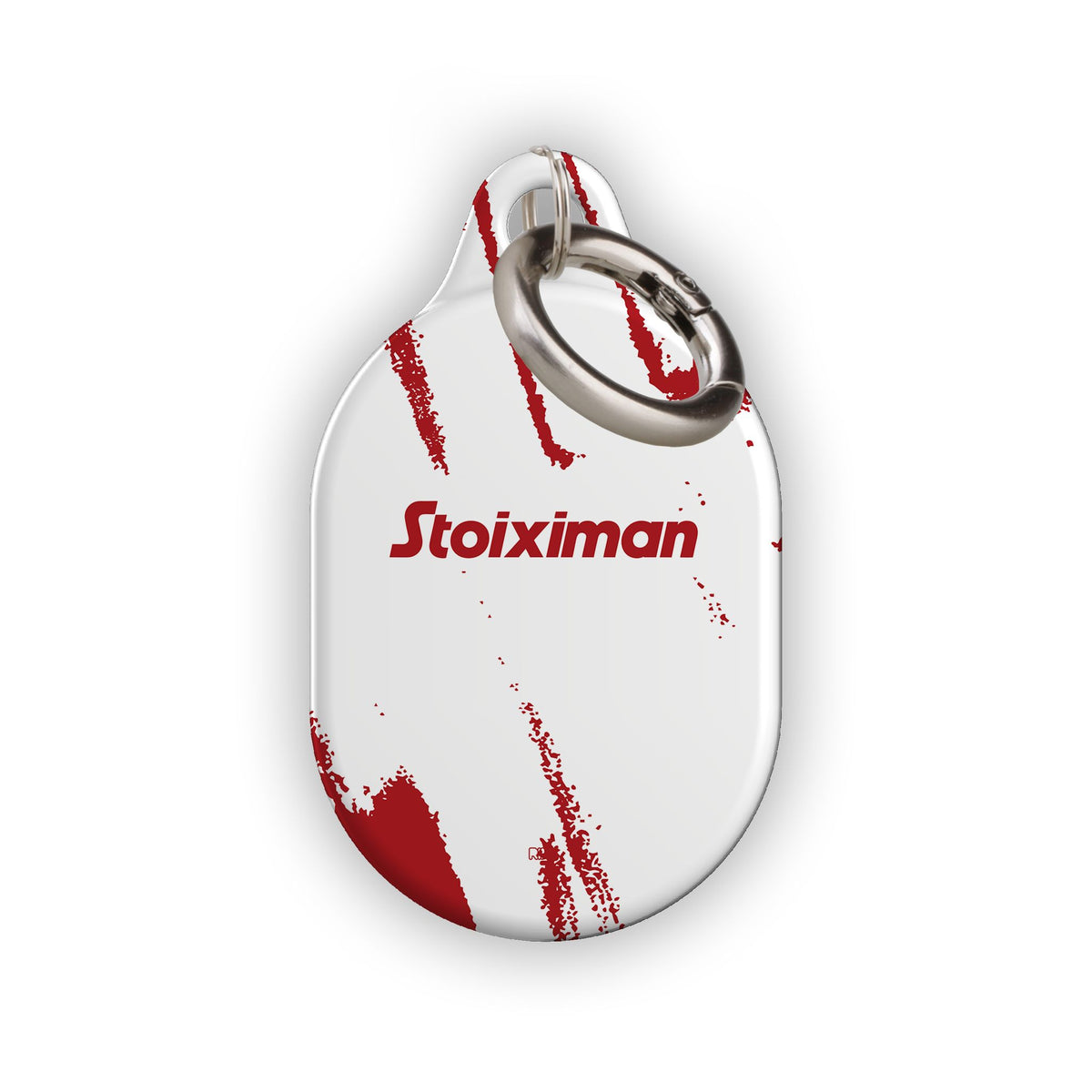 AirTag holder with the Olympiacos 2025-26 Away football shirt design by RIPA Football