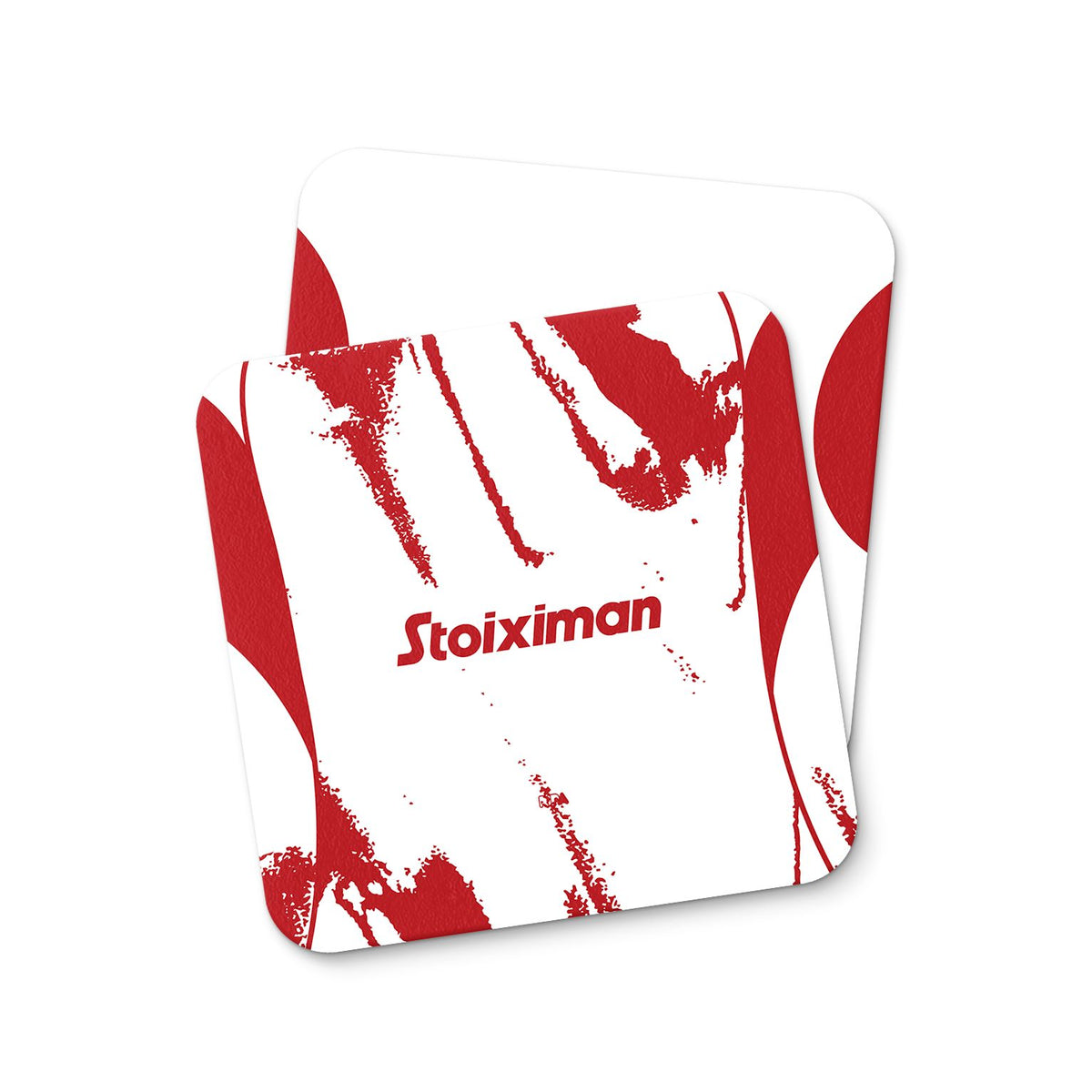 Coaster with the Olympiacos 2025-26 Away football shirt design by RIPA Football