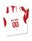 Coaster with the Olympiacos 2025-26 Away football shirt design by RIPA Football