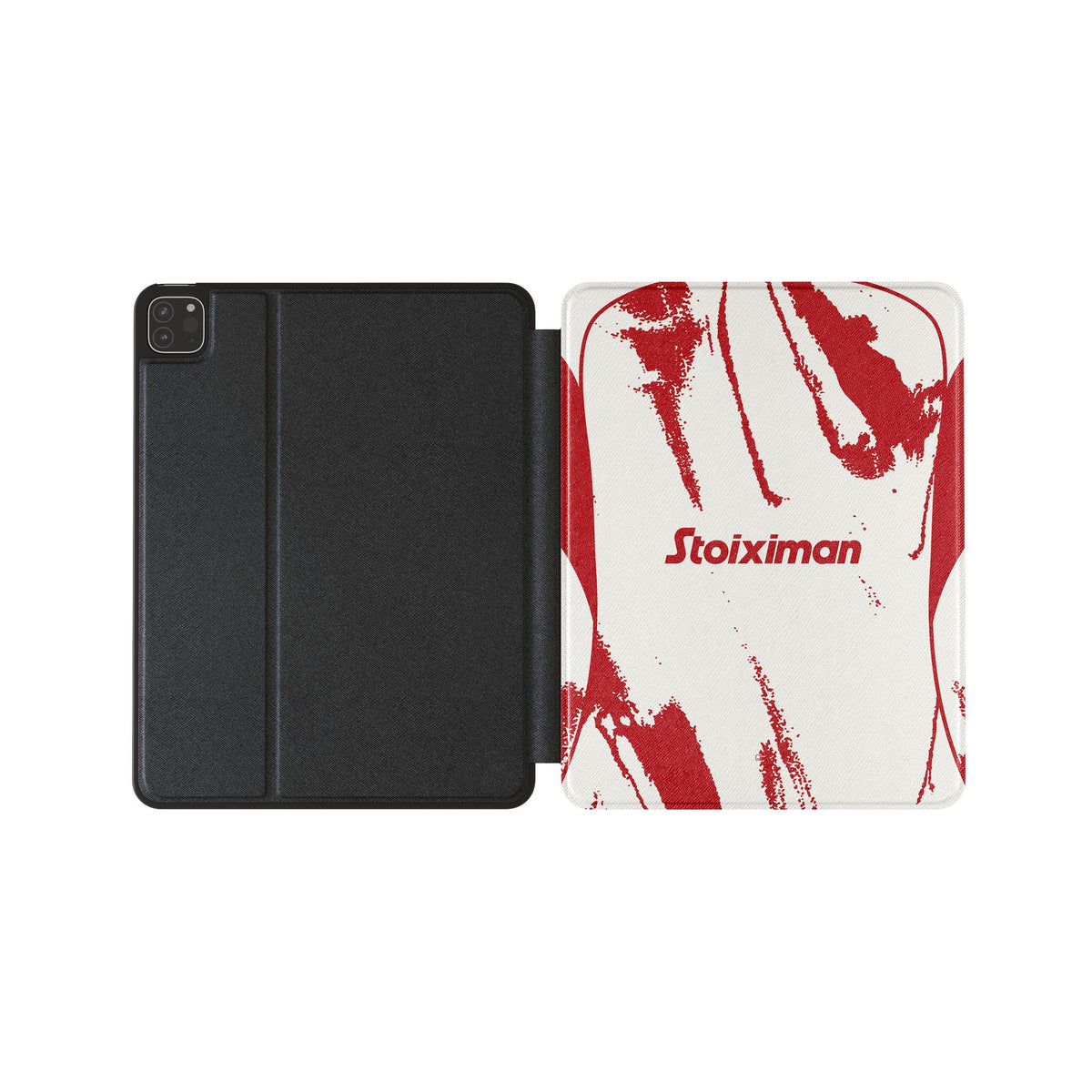 iPad case with the Olympiacos 2025-26 Away football shirt design by RIPA Football