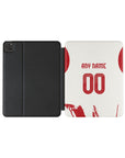 iPad case with the Olympiacos 2025-26 Away football shirt design by RIPA Football