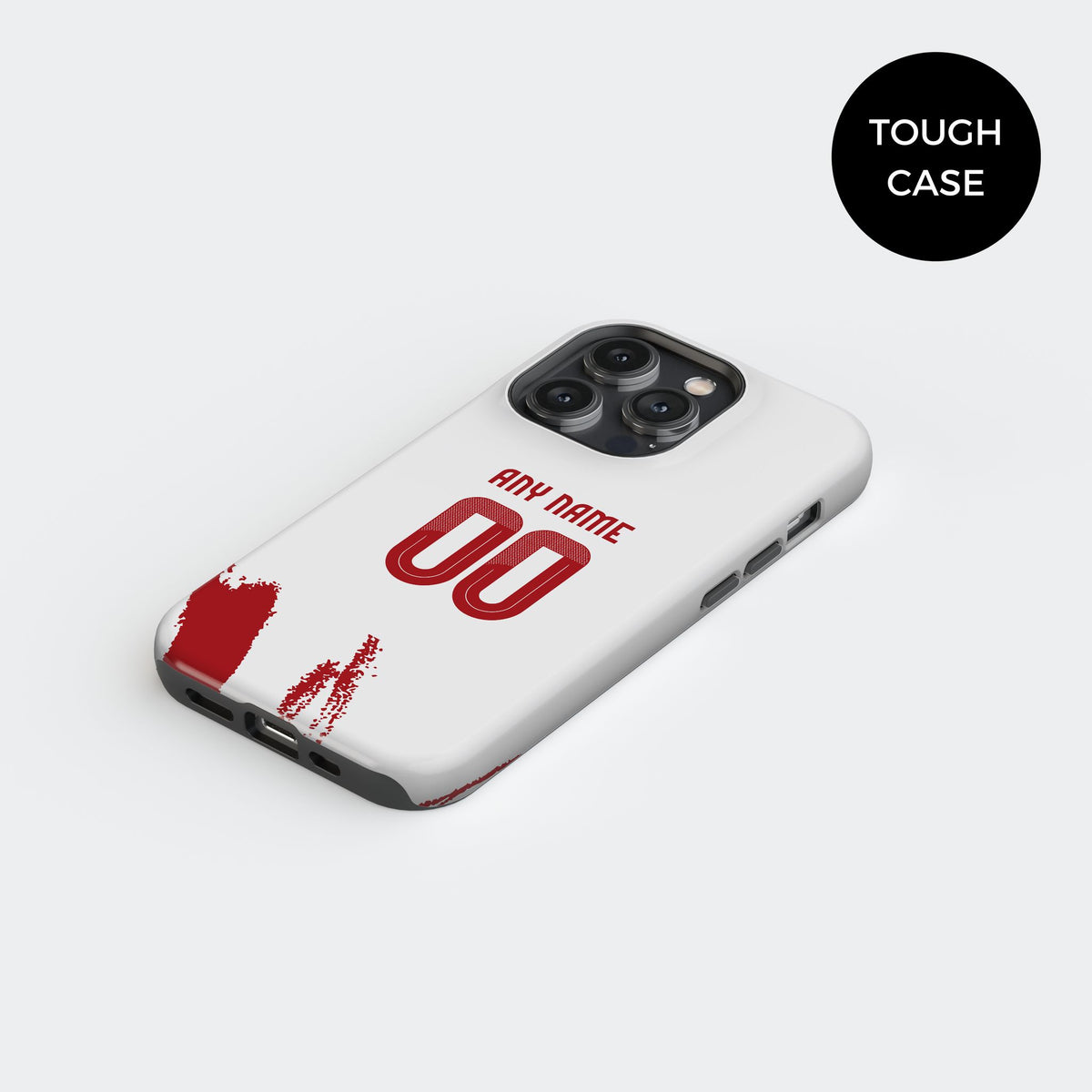 Phone case with the Olympiacos 2025-26 Away football shirt design by RIPA Football
