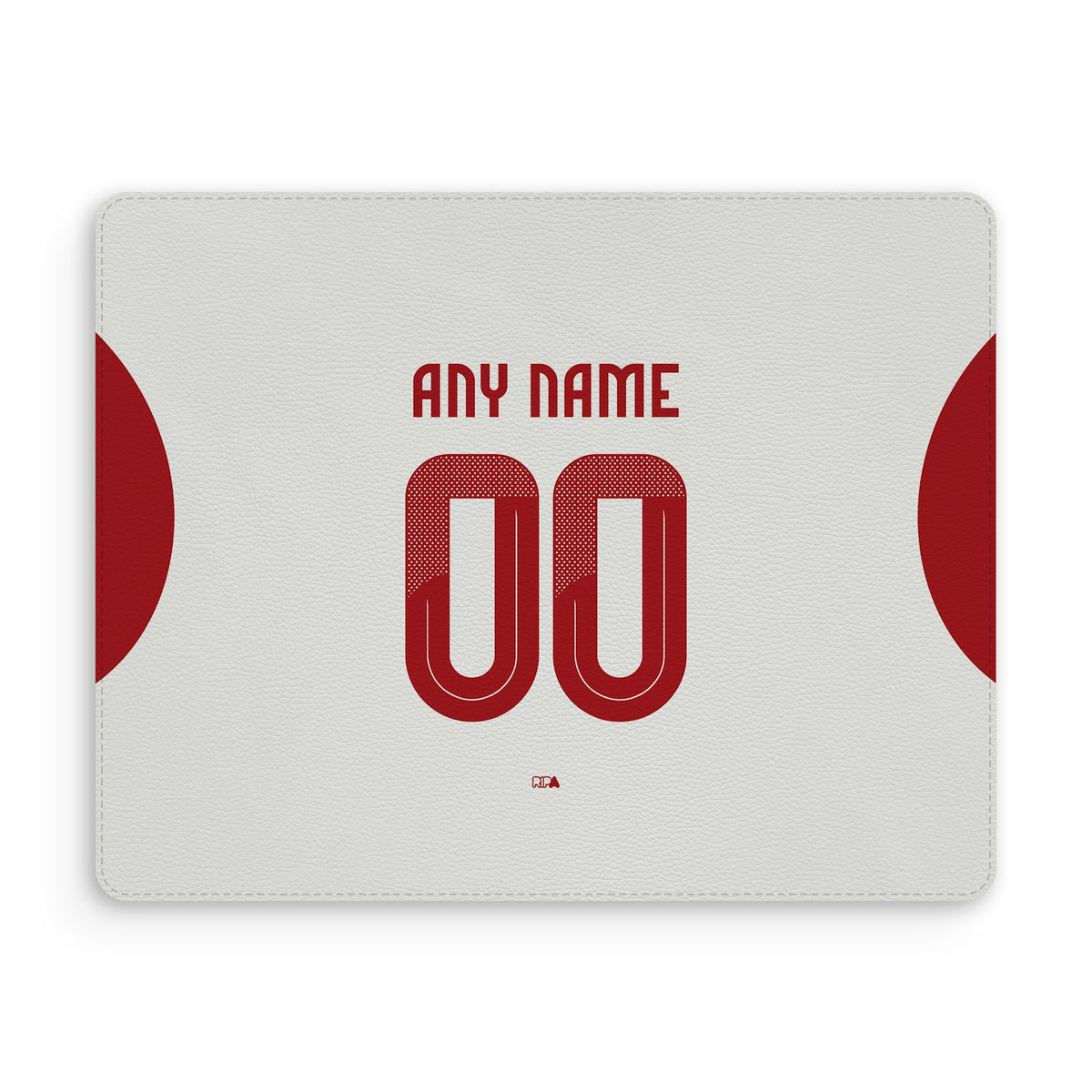 Mouse pad with the Olympiacos 2025-26 Away football shirt design by RIPA Football