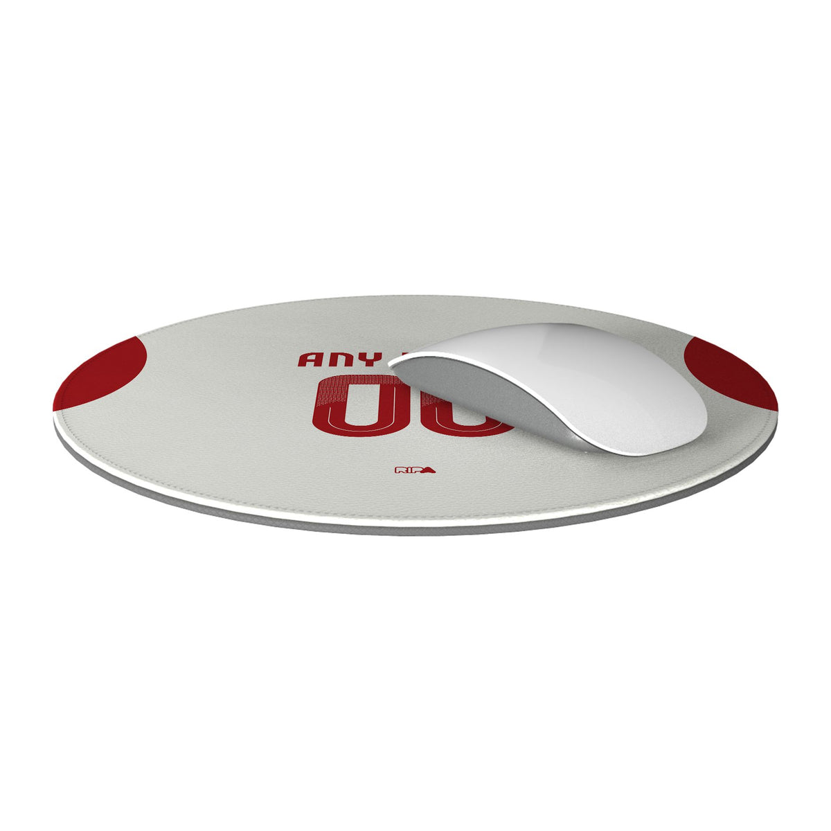 Mouse pad with the Olympiacos 2025-26 Away football shirt design by RIPA Football