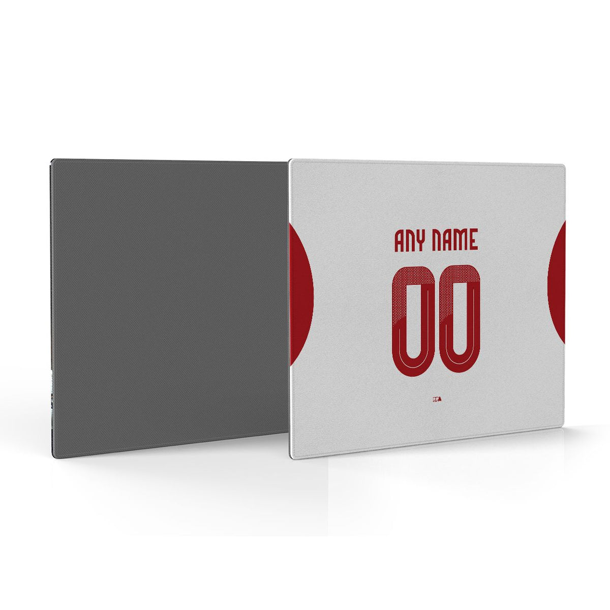Mouse pad with the Olympiacos 2025-26 Away football shirt design by RIPA Football