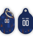 AirTag holder with the Netherlands 2024 Away football shirt design by RIPA Football