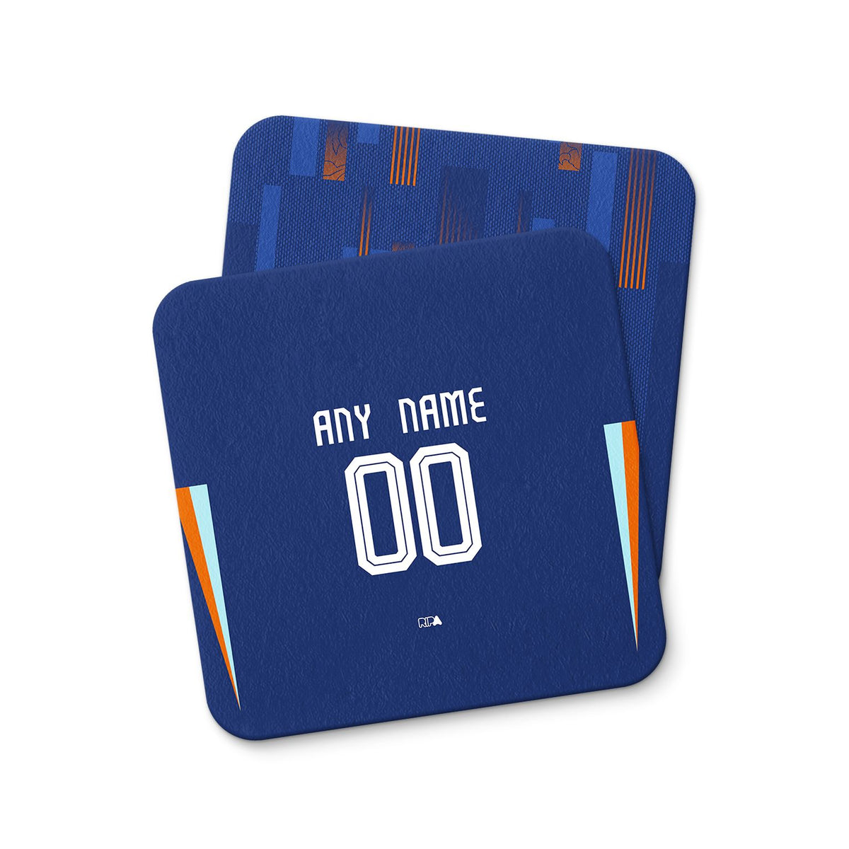 Coaster with the Netherlands 2024 Away football shirt design by RIPA Football