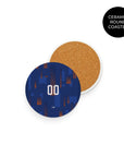 Coaster with the Netherlands 2024 Away football shirt design by RIPA Football