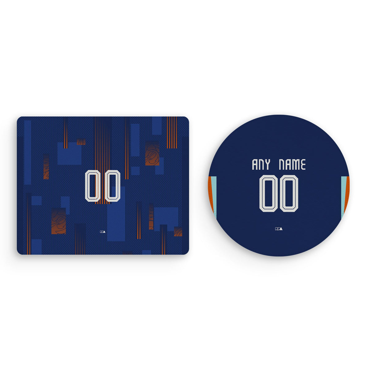 Mouse pad with the Netherlands 2024 Away football shirt design by RIPA Football