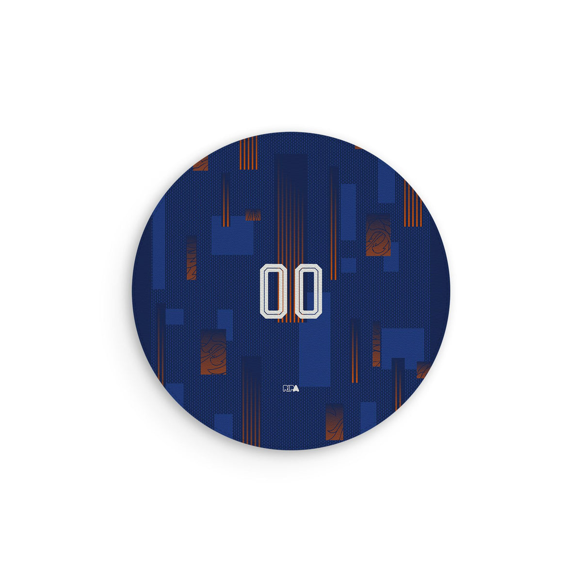 Mouse pad with the Netherlands 2024 Away football shirt design by RIPA Football