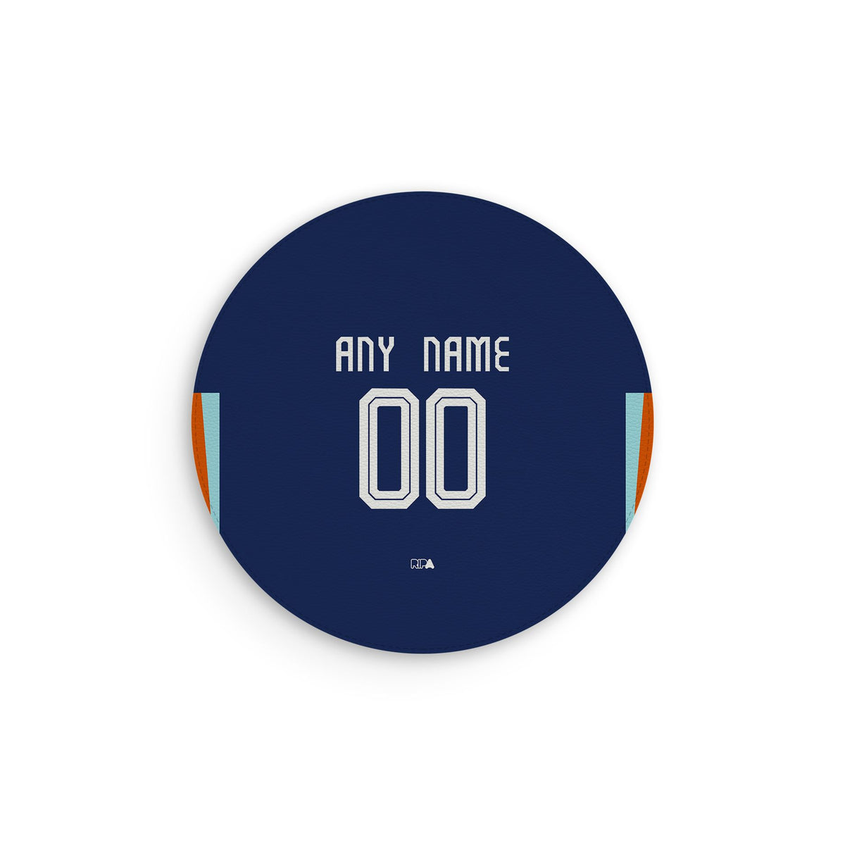 Mouse pad with the Netherlands 2024 Away football shirt design by RIPA Football