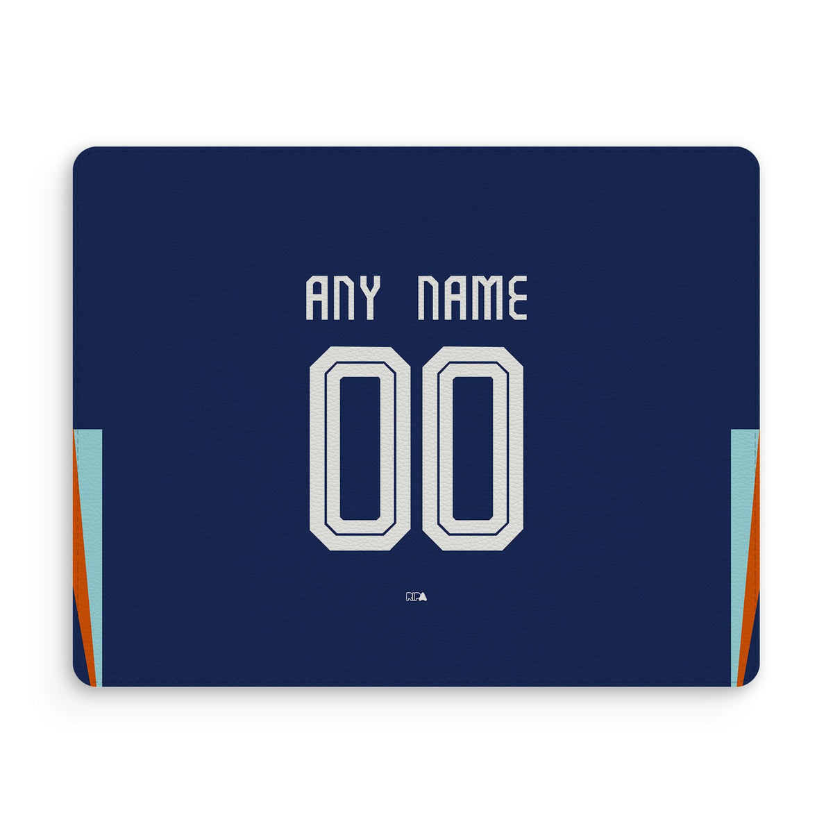 Mouse pad with the Netherlands 2024 Away football shirt design by RIPA Football