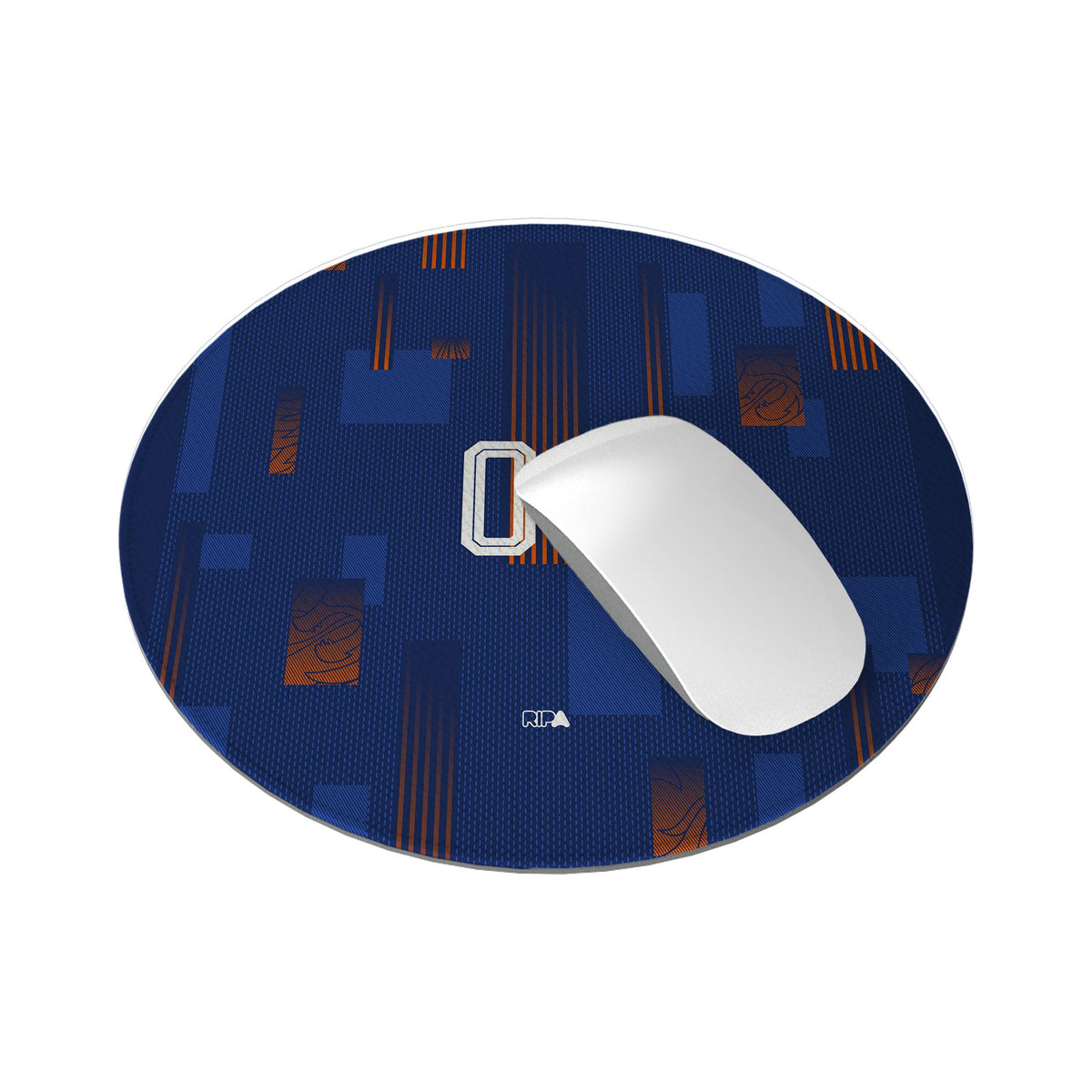 Mouse pad with the Netherlands 2024 Away football shirt design by RIPA Football