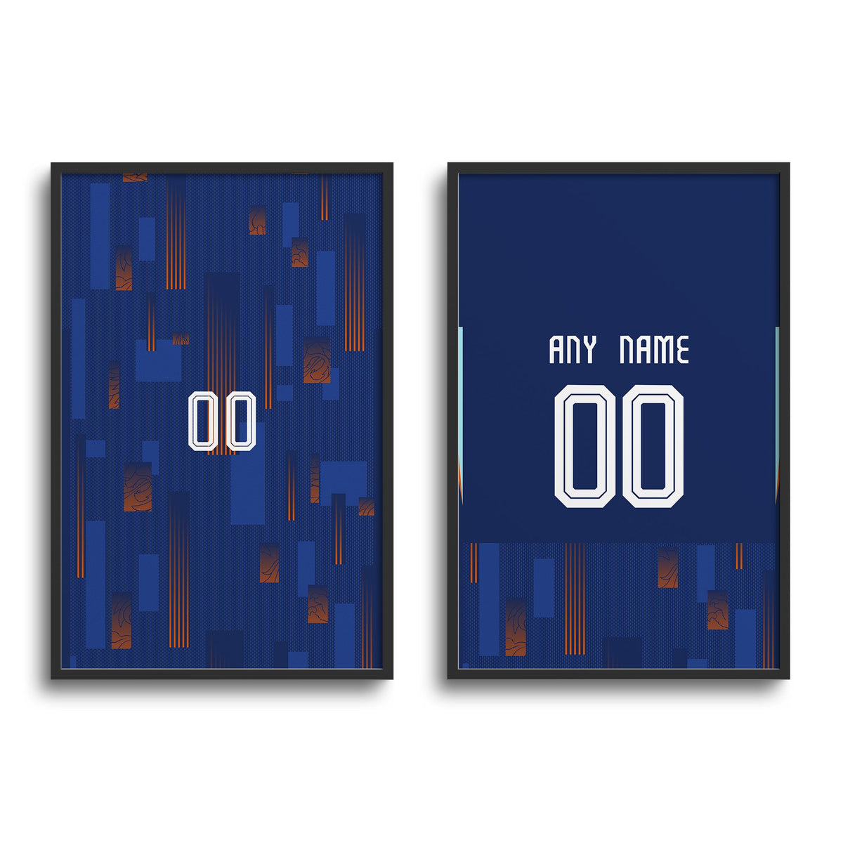 Print with the Netherlands 2024 Away football shirt design by RIPA Football