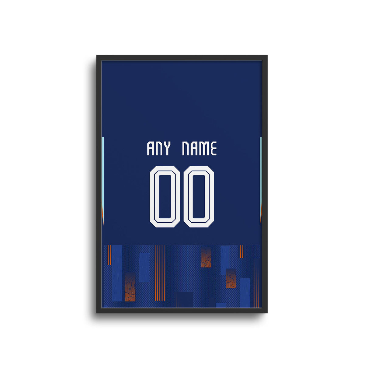 Print with the Netherlands 2024 Away football shirt design by RIPA Football