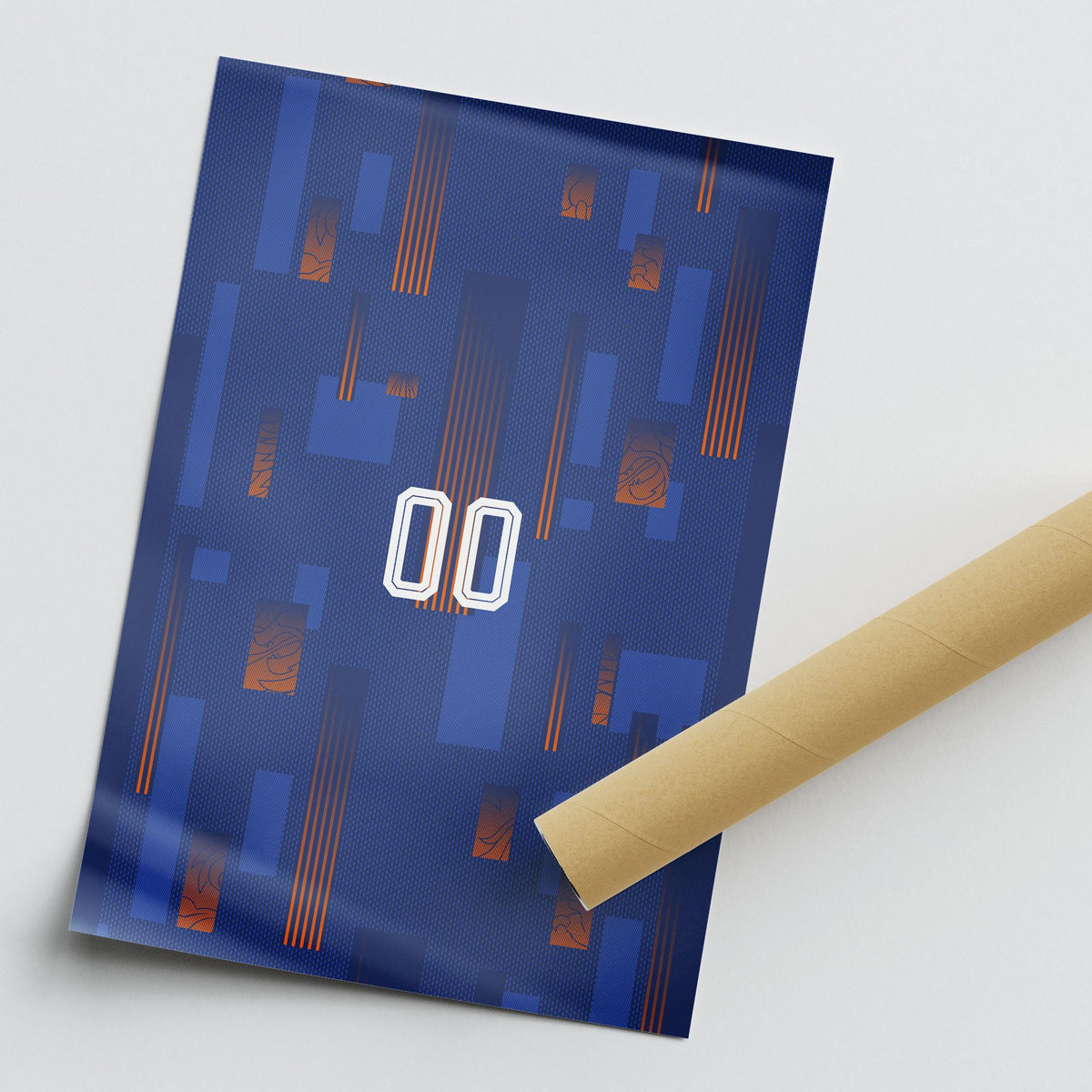 Print with the Netherlands 2024 Away football shirt design by RIPA Football