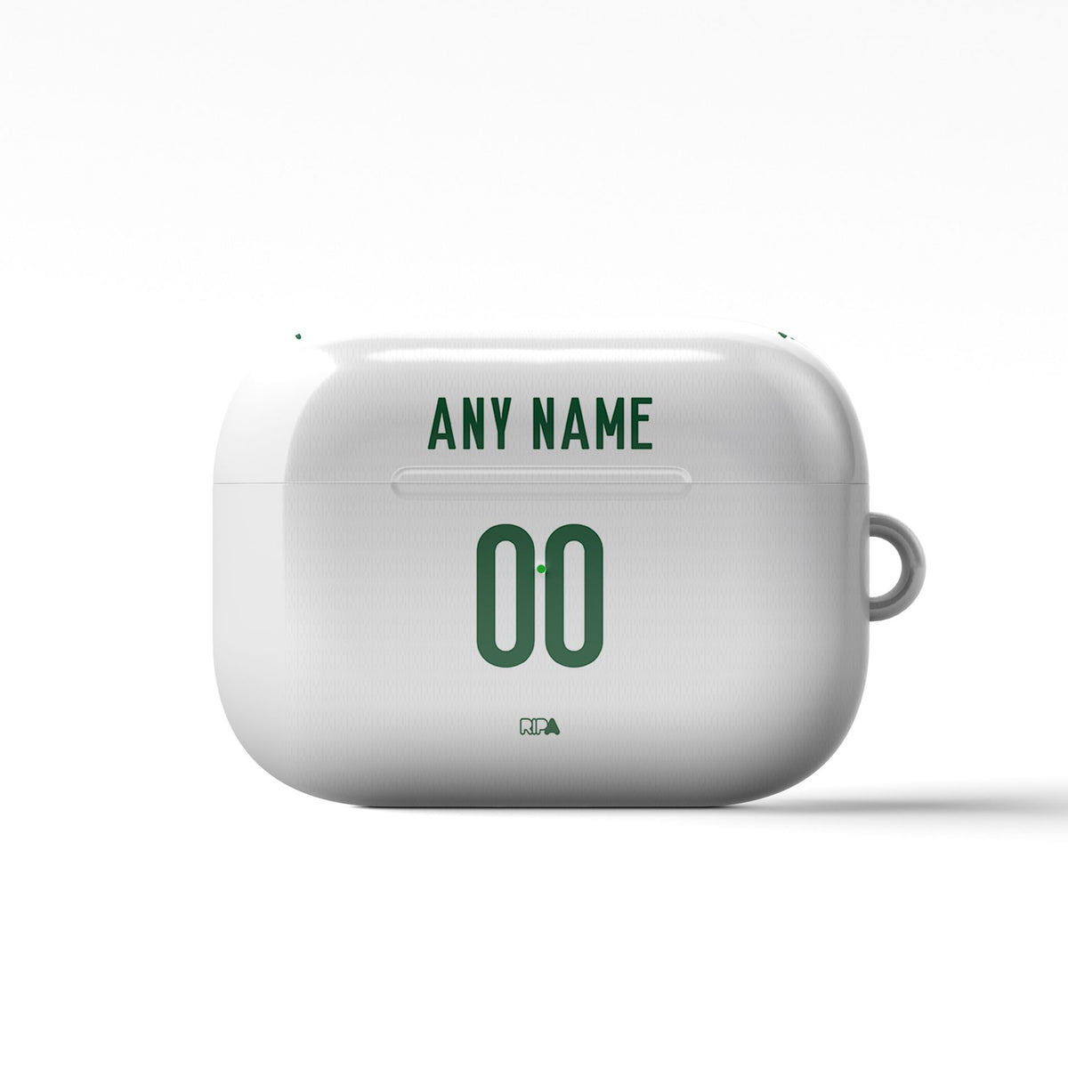 AirPods case with the Palmeiras 2026 Away football shirt design by RIPA Football