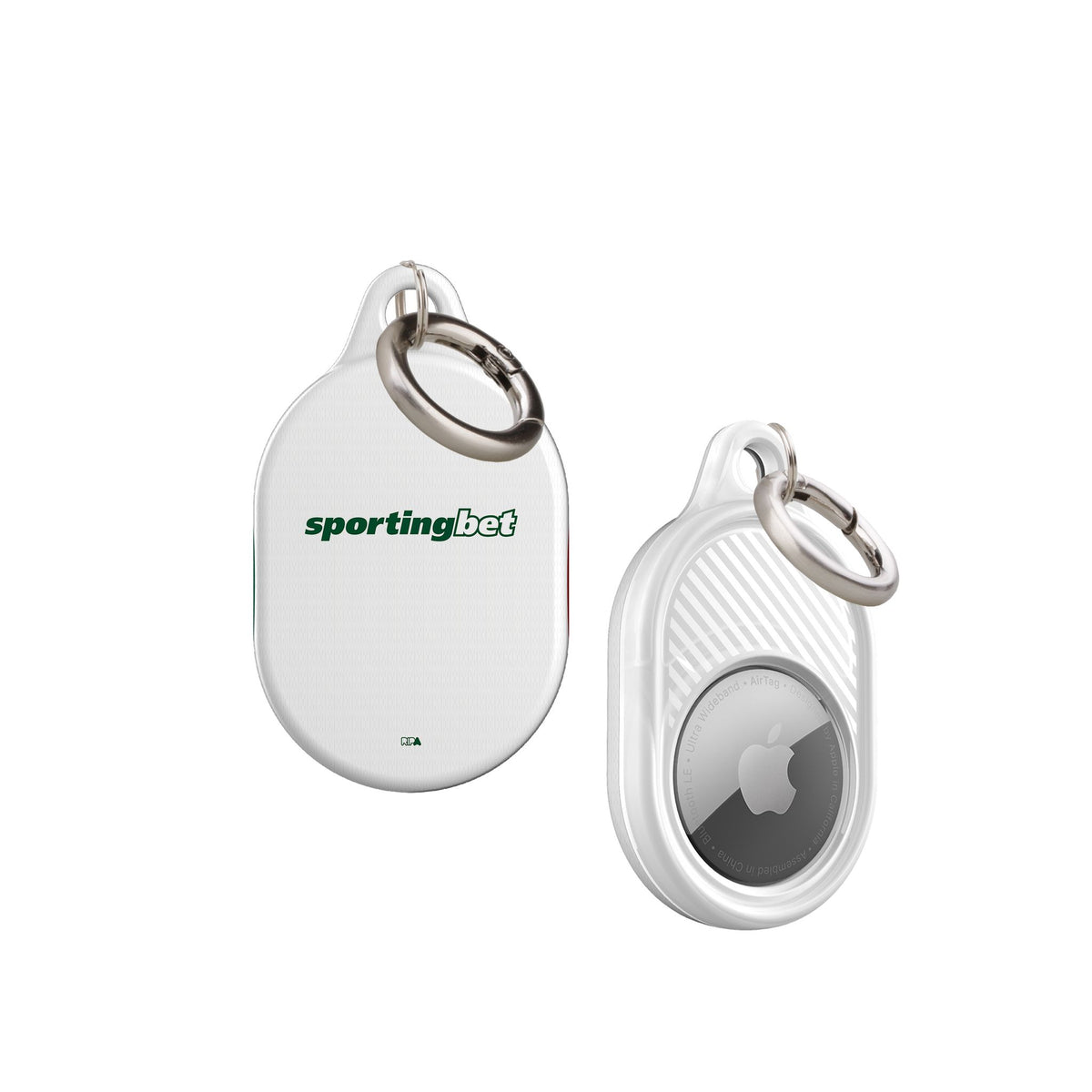 AirTag holder with the Palmeiras 2026 Away football shirt design by RIPA Football