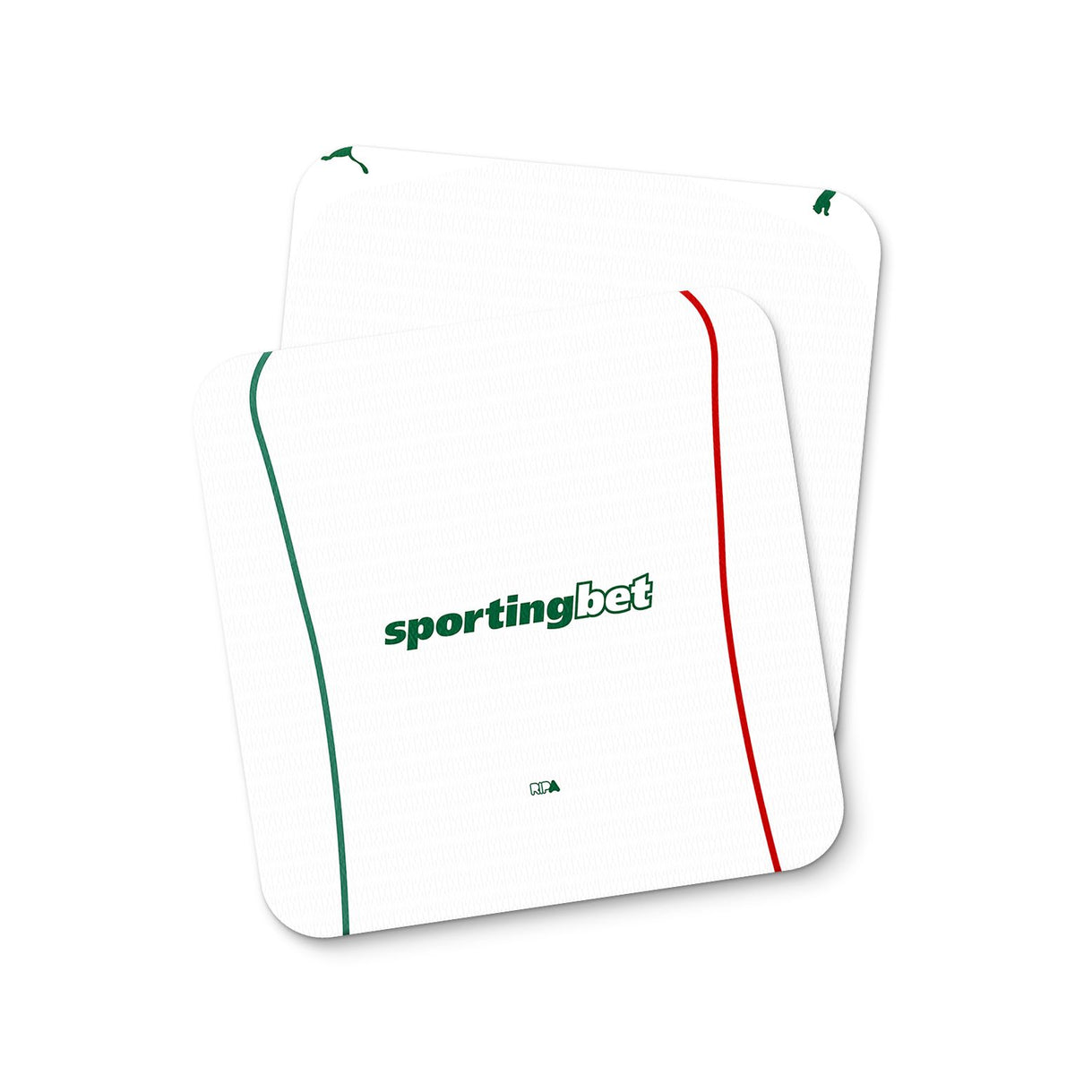 Coaster with the Palmeiras 2026 Away football shirt design by RIPA Football