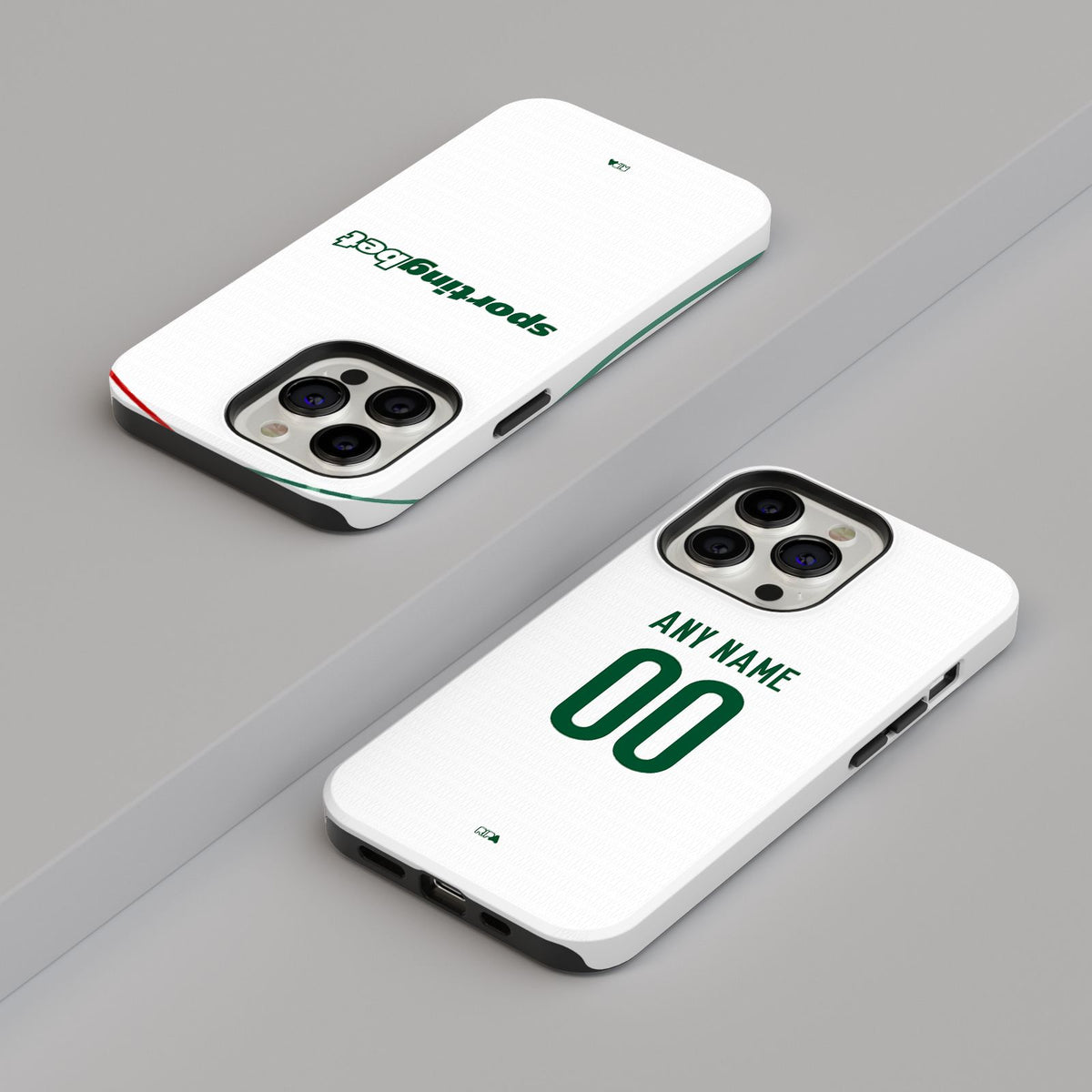 Phone case with the Palmeiras 2026 Away football shirt design by RIPA Football