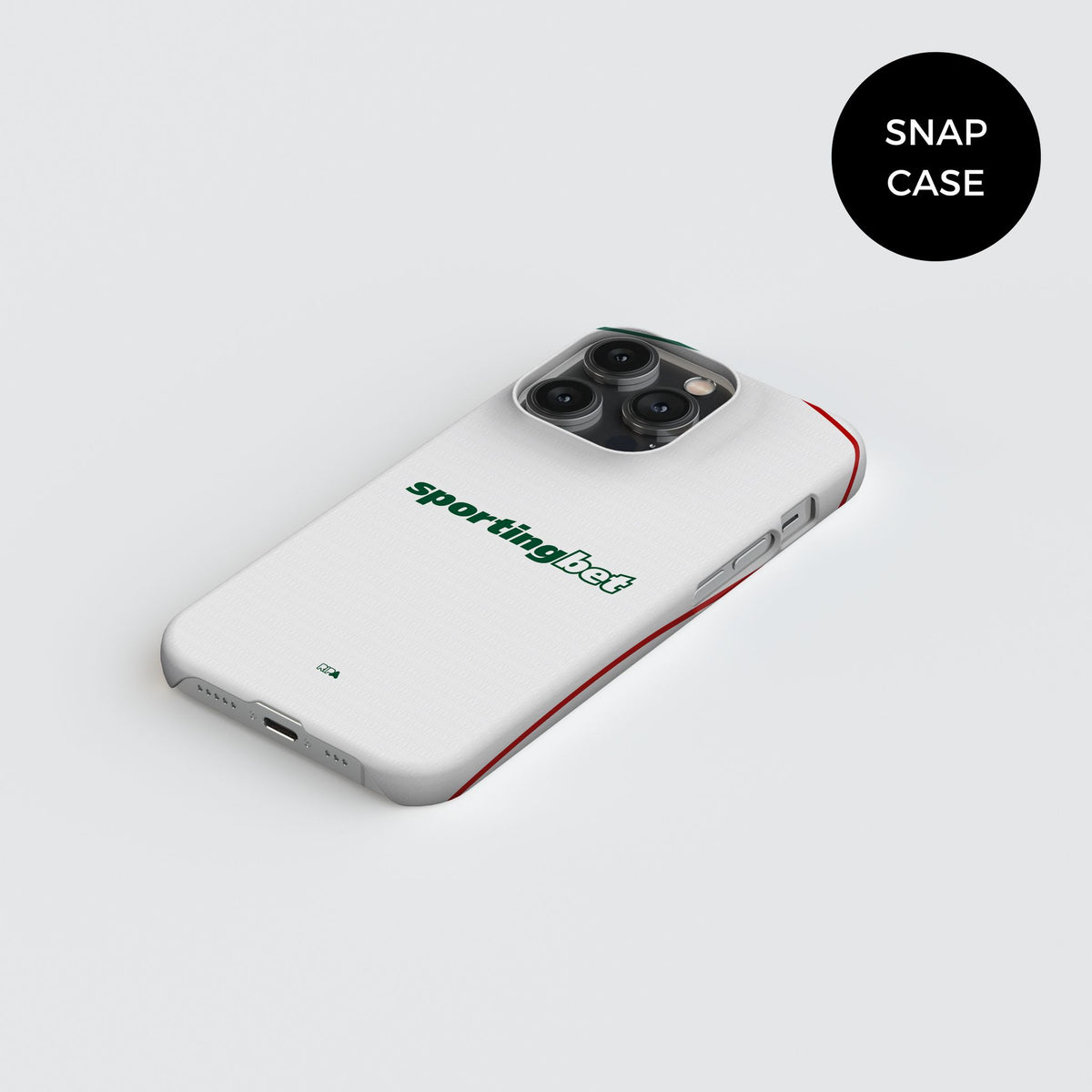 Phone case with the Palmeiras 2026 Away football shirt design by RIPA Football