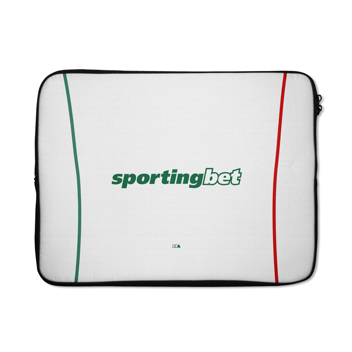Laptop sleeve with the Palmeiras 2026 Away football shirt design by RIPA Football