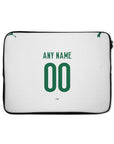 Laptop sleeve with the Palmeiras 2026 Away football shirt design by RIPA Football