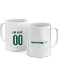 Mug with the Palmeiras 2026 Away football shirt design by RIPA Football